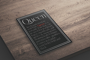 QUEEN: An Elegant Serif Font