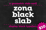 Zona Black Slab, a Slab Serif Font by Kostas Bartsokas (Thumbnail 1 of 5)