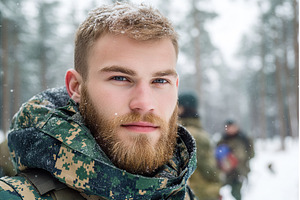 Close up Portrait of Bearded Man in, a Person Photo by Lermont51