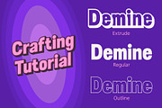 Demine 3D, a Sans Serif Font by Craft Supply Co. (Thumbnail 3 of 8)