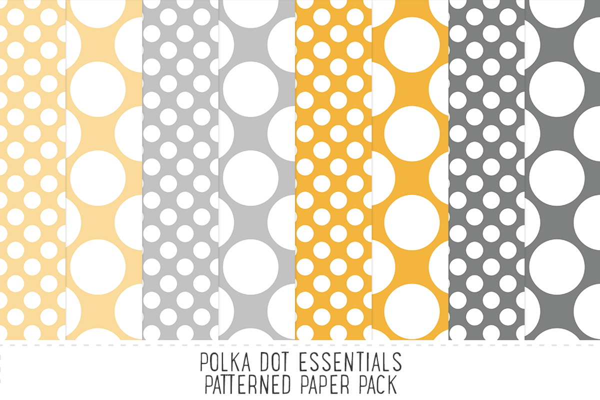 Pale Yellow & Grey Pattern Paper, a Pattern Graphic by Angie Sandy (Photo 2 of 2)