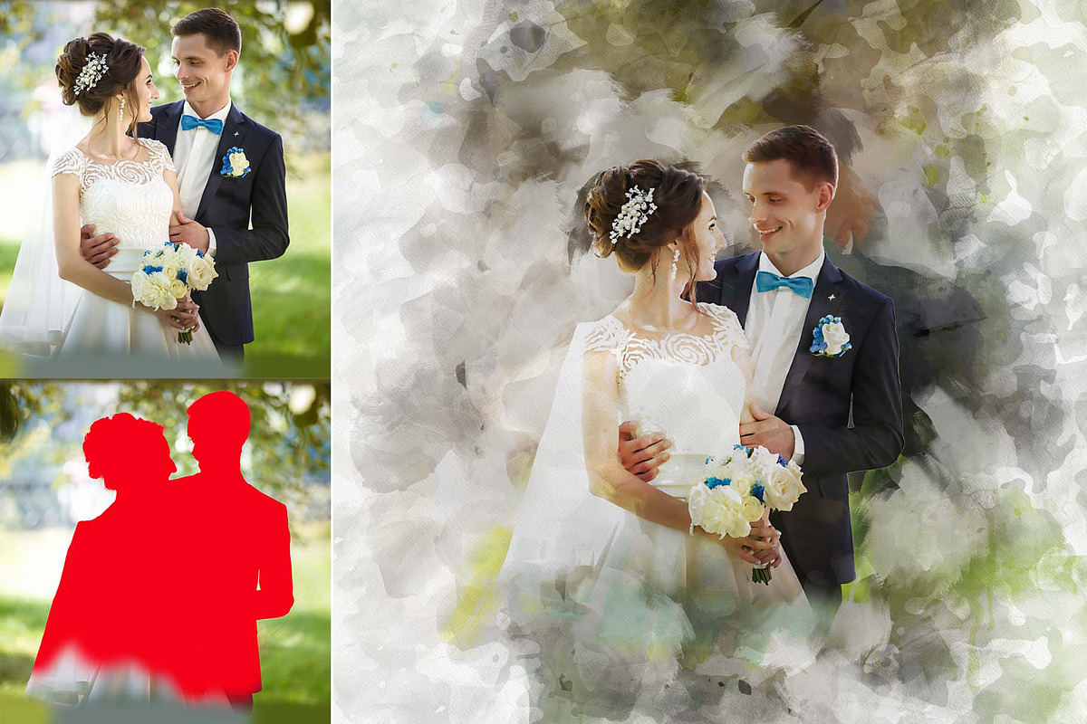 Couples Portrait From Photo, an Action Add-On by Photoshop Action (Photo 2 of 12)