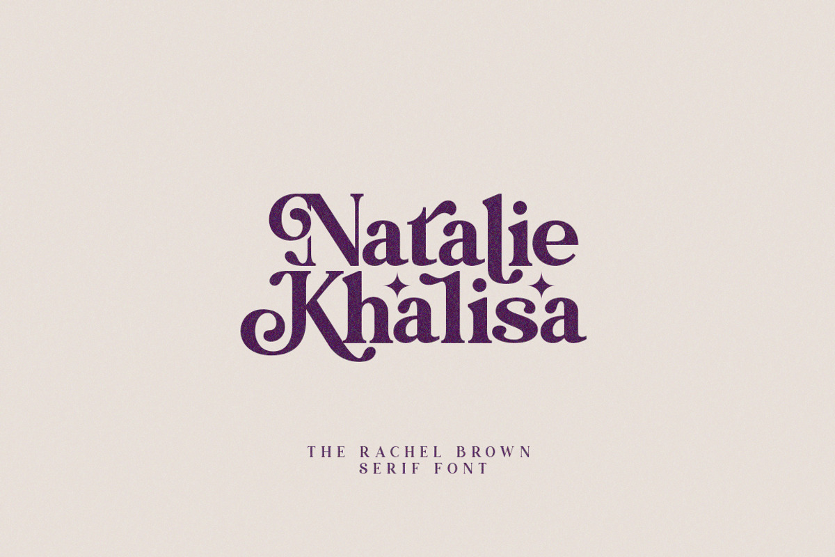 Rachel Brown, a Serif Font by Fargun Studio (Photo 14 of 17)