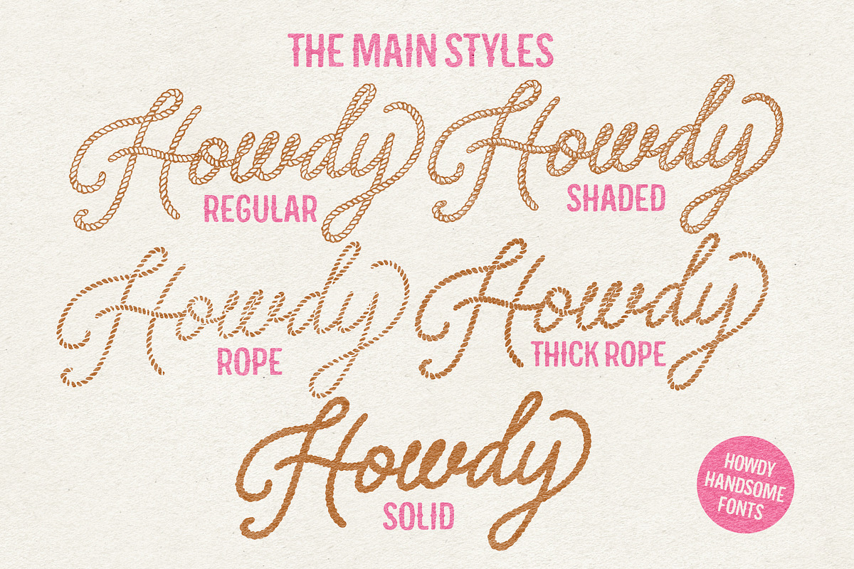 Howdy Handsome Layered Font Duo, a Script Font by Nicky Laatz (Photo 8 of 39)