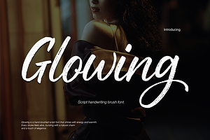 Glowing, a Handwritten Font by cocodesign