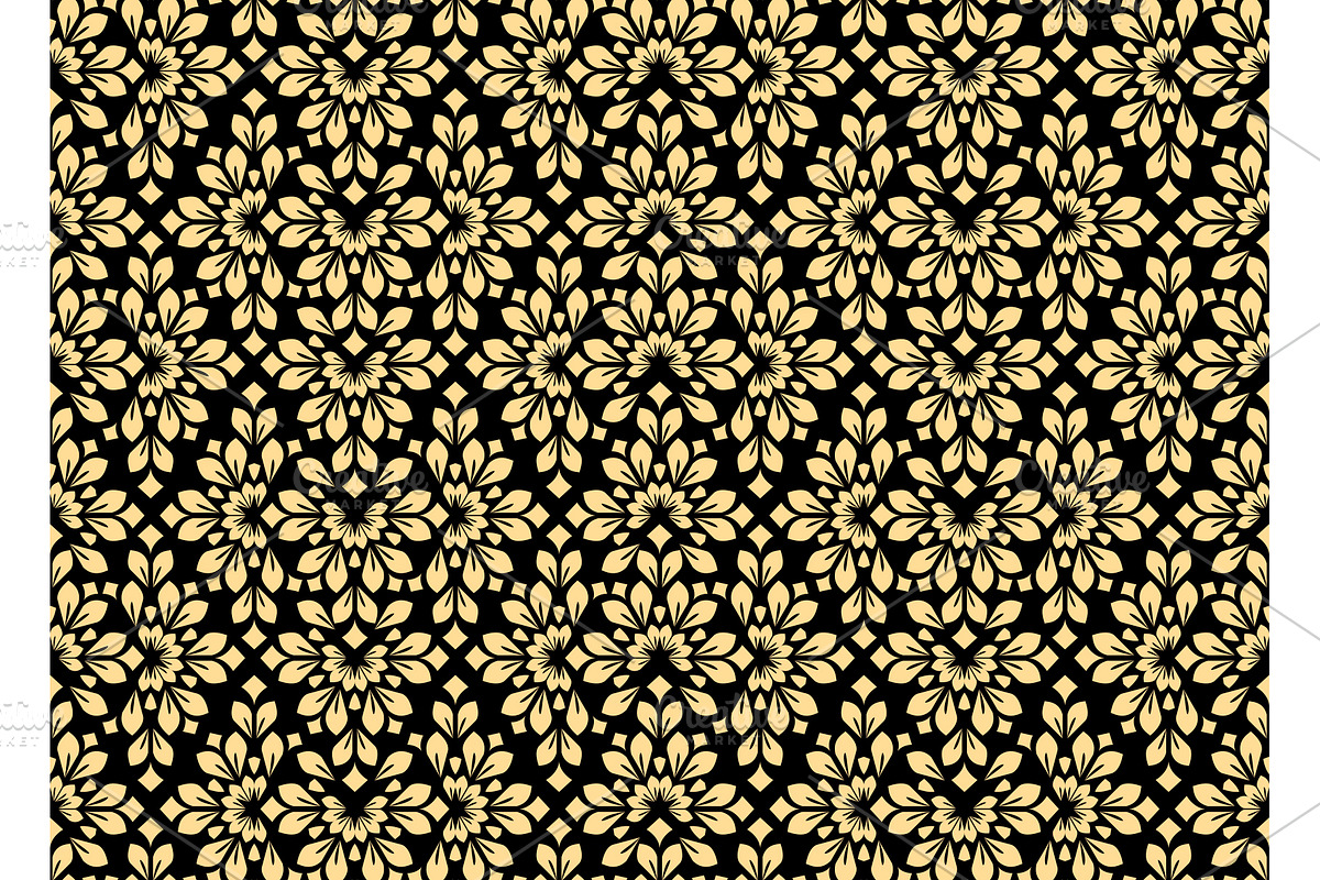 Flower geometric pattern., a Pattern Graphic by RODINA (Photo 1 of 3)