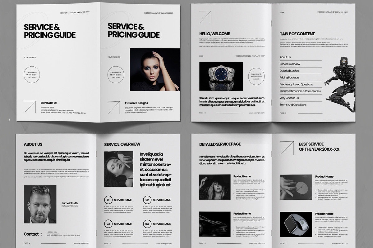 Services and Pricing Guide Template, a Brochure Template by ContestDesign (Photo 2 of 3)