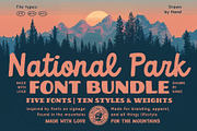 National Park Font Bundle, a Handwritten Font by Vicarel Studios (Thumbnail 1 of 31)