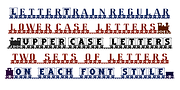 LetterTrain, a Symbol Font by Ingrimayne Type (Thumbnail 2 of 5)