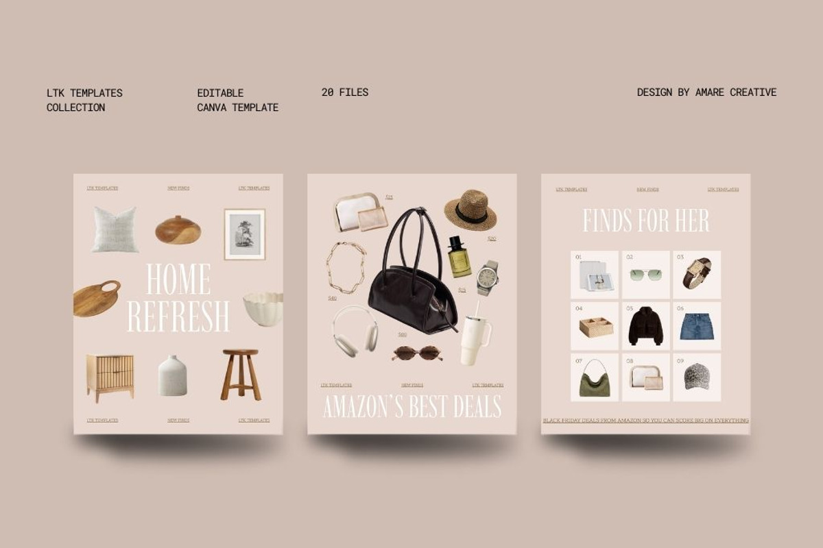 40 Valentine LTK Instagram Templates, a Social Media Template by Amaré Creative (Photo 3 of 9)