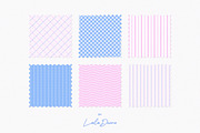 Pajama Patterns: Stripes & Check, a Pattern Graphic by Leila Divine (Thumbnail 5 of 11)
