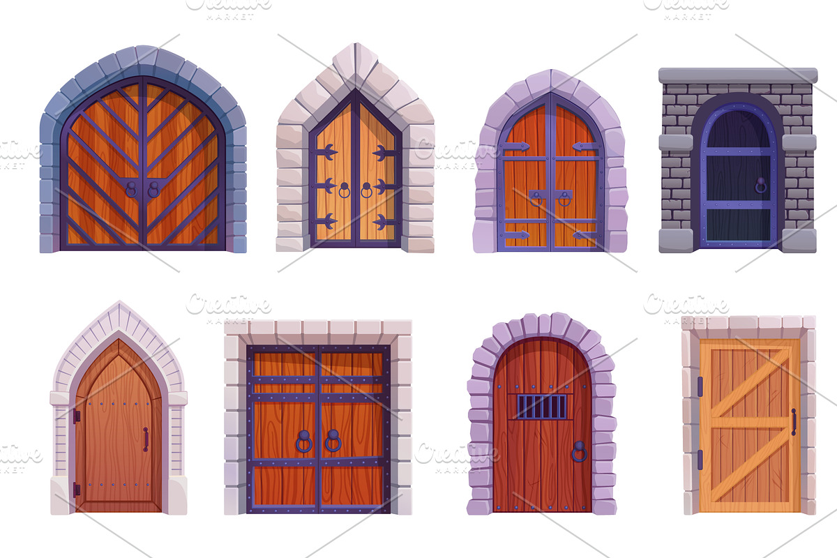Medieval castle doors. Ancient, a Graphic by Stock-Smart-Start