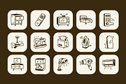 Animated House Doodle Icon Set, an Outline Icon by Vectors Market (Thumbnail 4 of 5)