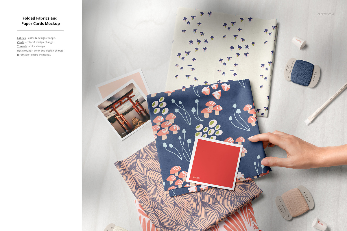 Fabric Factory v.7 Mockup Bundle, a Merchandise Mockup by creatsy5 (Photo 20 of 55)