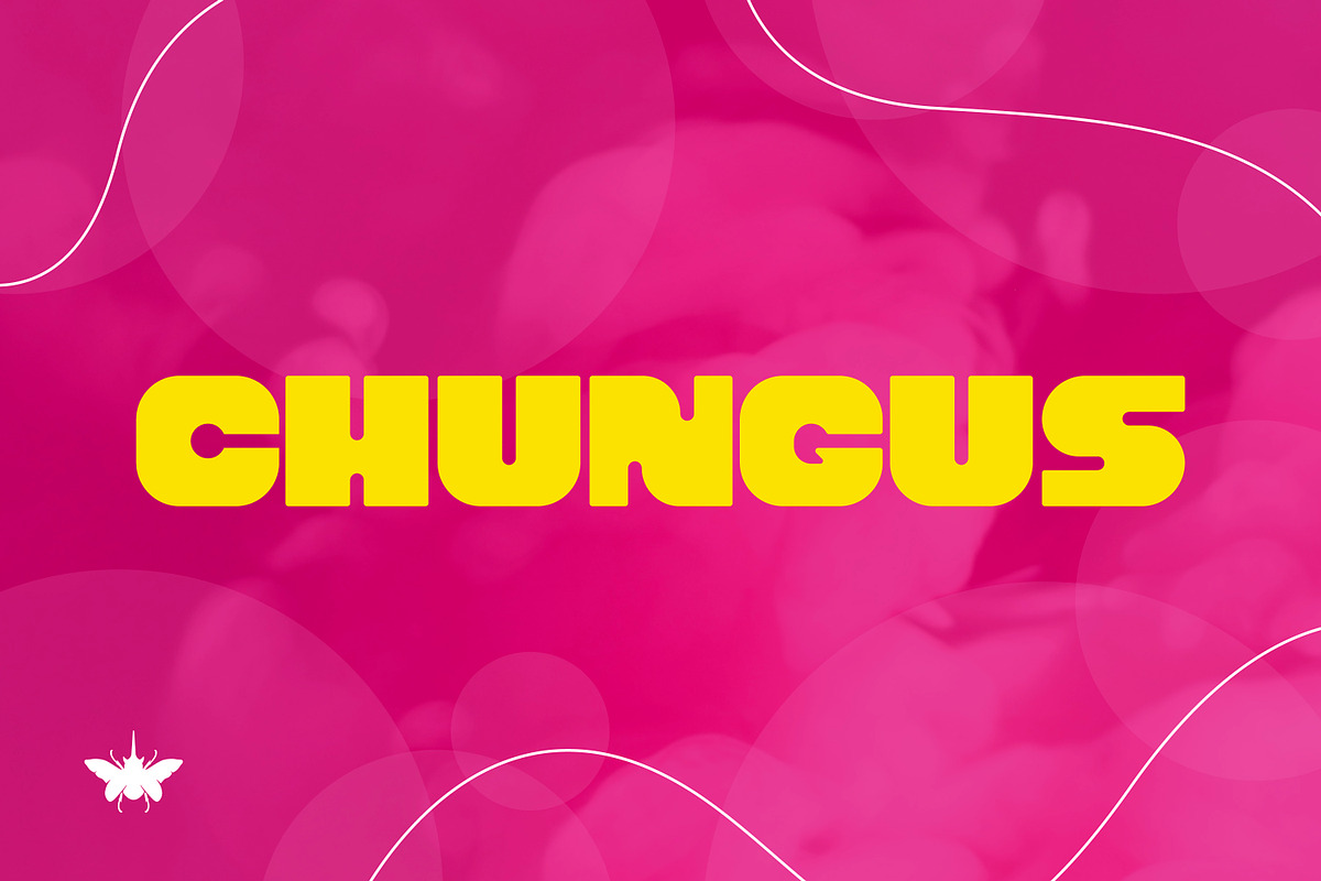 Chungus - Thick Display Font, a Sans Serif Font by Vanguard Design Co (Photo 1 of 7)
