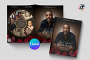 Elegant Canva Obituary Template, a Brochure Template by Protech Design ENT (Thumbnail 1 of 9)