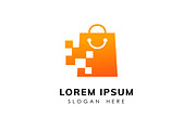 happy shop logo design concept, a Branding & Logo Template by Distrologo (Thumbnail 2 of 2)