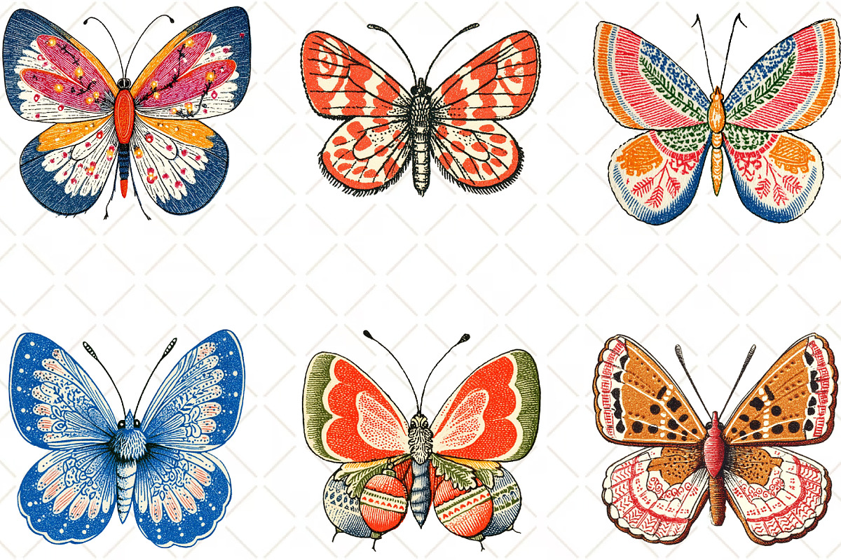 Christmas Butterfly Watercolor, an Illustration by Black Bird Studio (Photo 5 of 6)