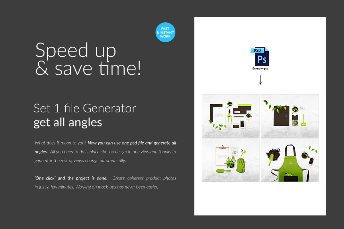 The Gardener ID Mock-ups / Generator, a Mockup by Mocca Mockups Store (Photo 2 of 2)