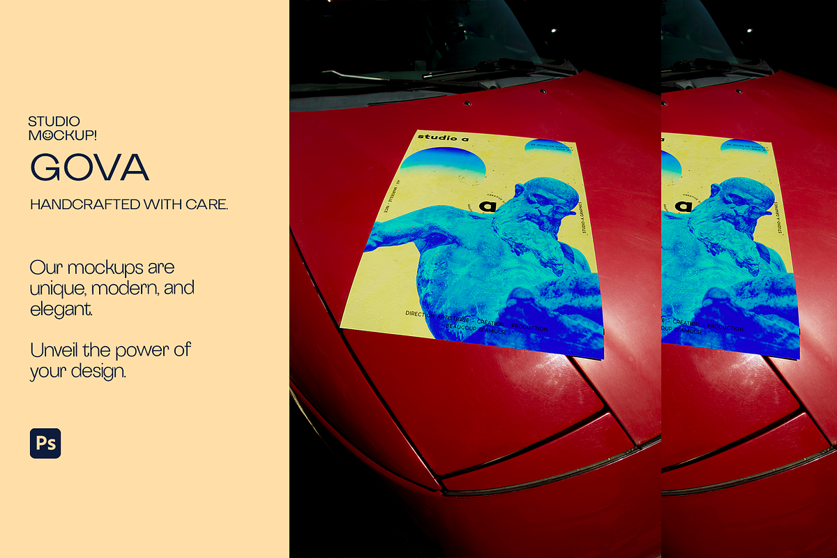 A2 Gova Poster Mockup – Arles Series, a Mockup by Le Studio Mockup (Photo 2 of 4)