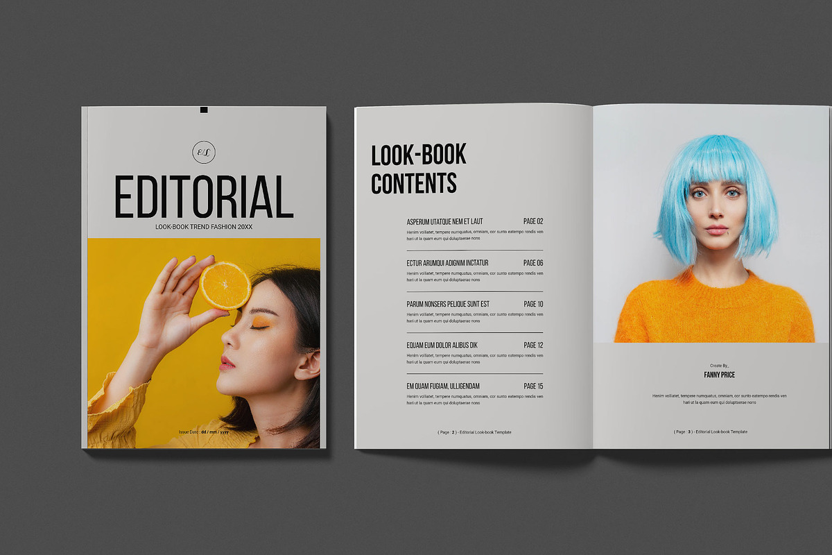 Editorial Lookbook Template, a Magazine Template by Work-Envance (Photo 2 of 7)