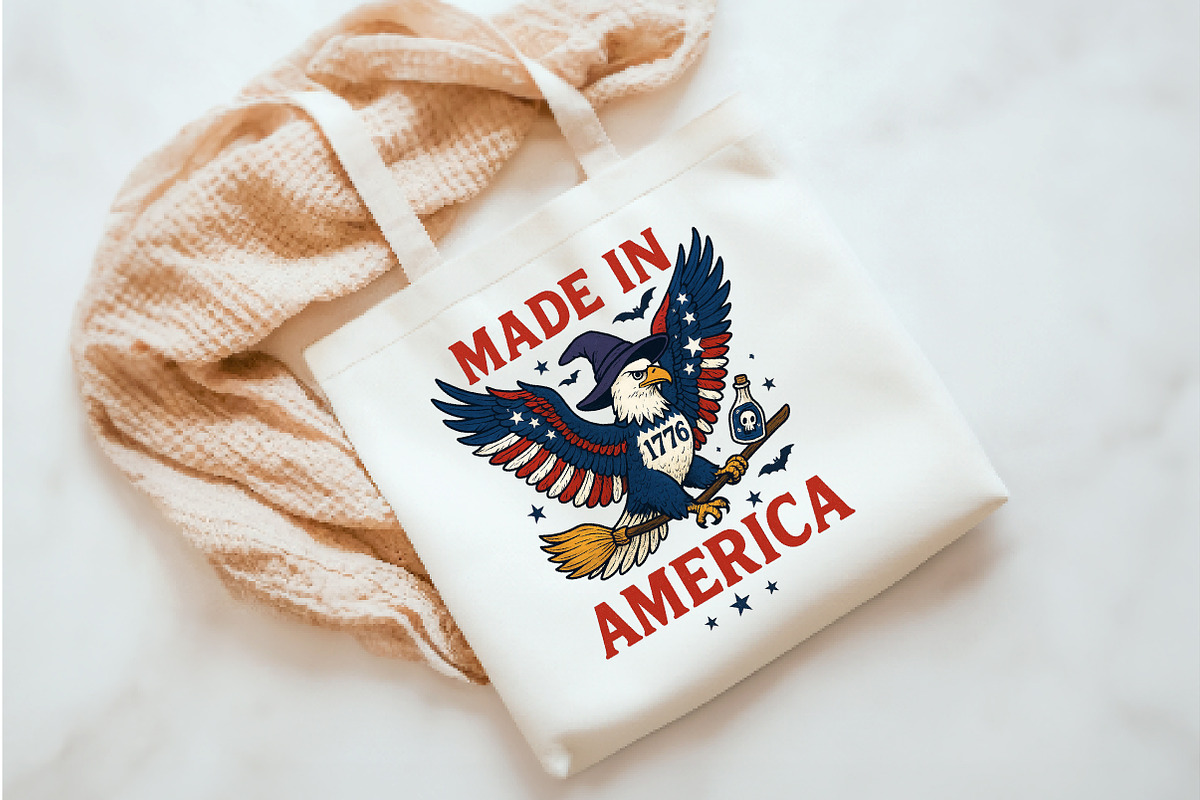 Made in 1776 America, 4th of July, an Illustration by Watercolor design (Photo 3 of 3)