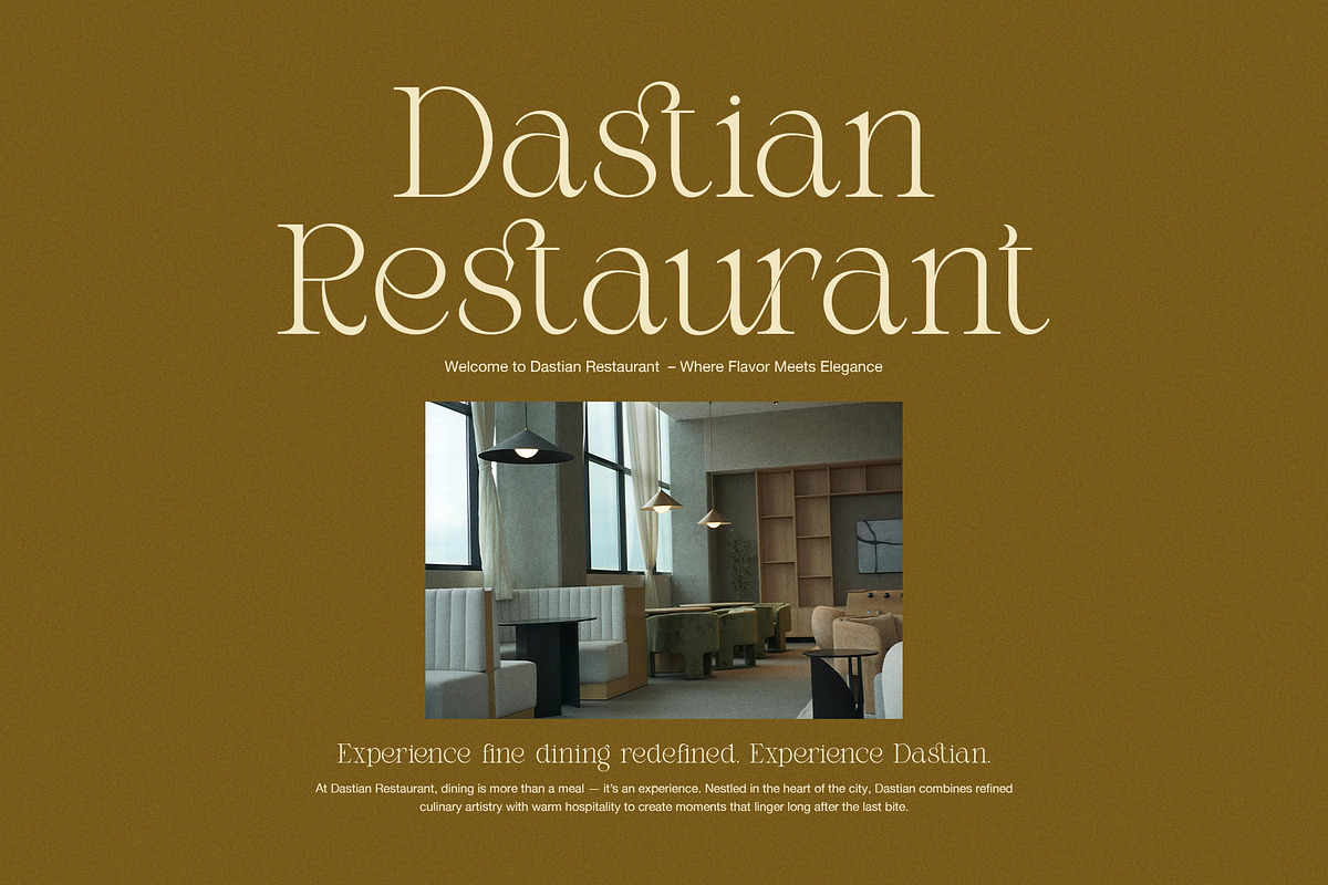 Riukan modern elegant serif font, a Serif Font by Perfectype (Photo 3 of 8)