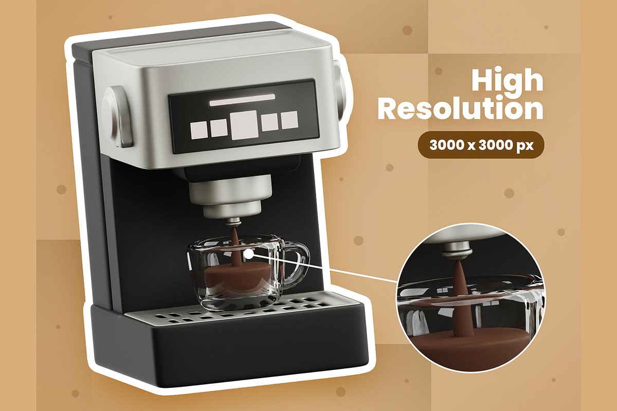 Coffee Shop 3D Icons, an Object 3D Model by Rakata Studio (Photo 3 of 5)