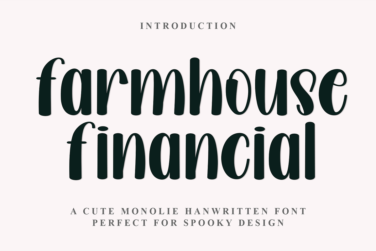 Farmhouse Financial, a Script Font by InermediaSTUDIO (Photo 1 of 8)
