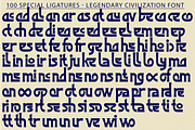 Legendary Civilization Font, a Serif Font by 177Studio (Thumbnail 7 of 8)