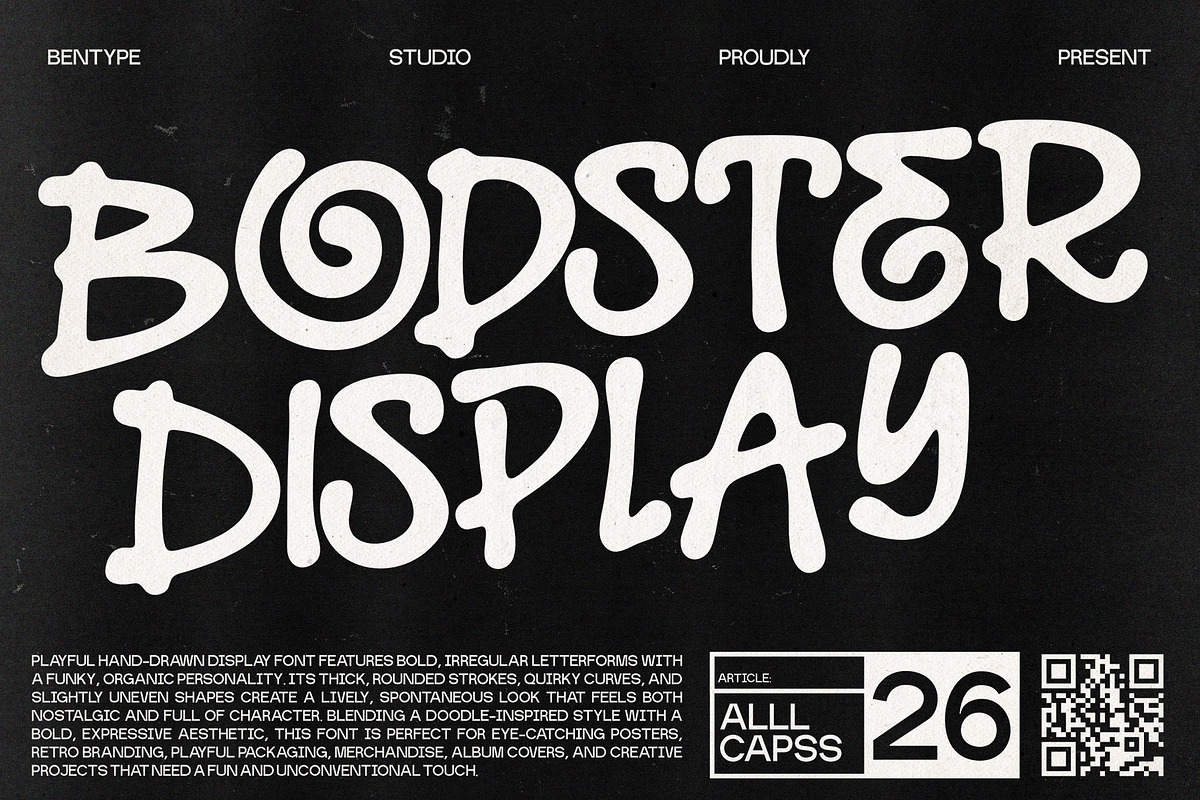 Bodster - Playful Handdrawn, a Handwritten Font by Bentype Studio (Photo 1 of 8)