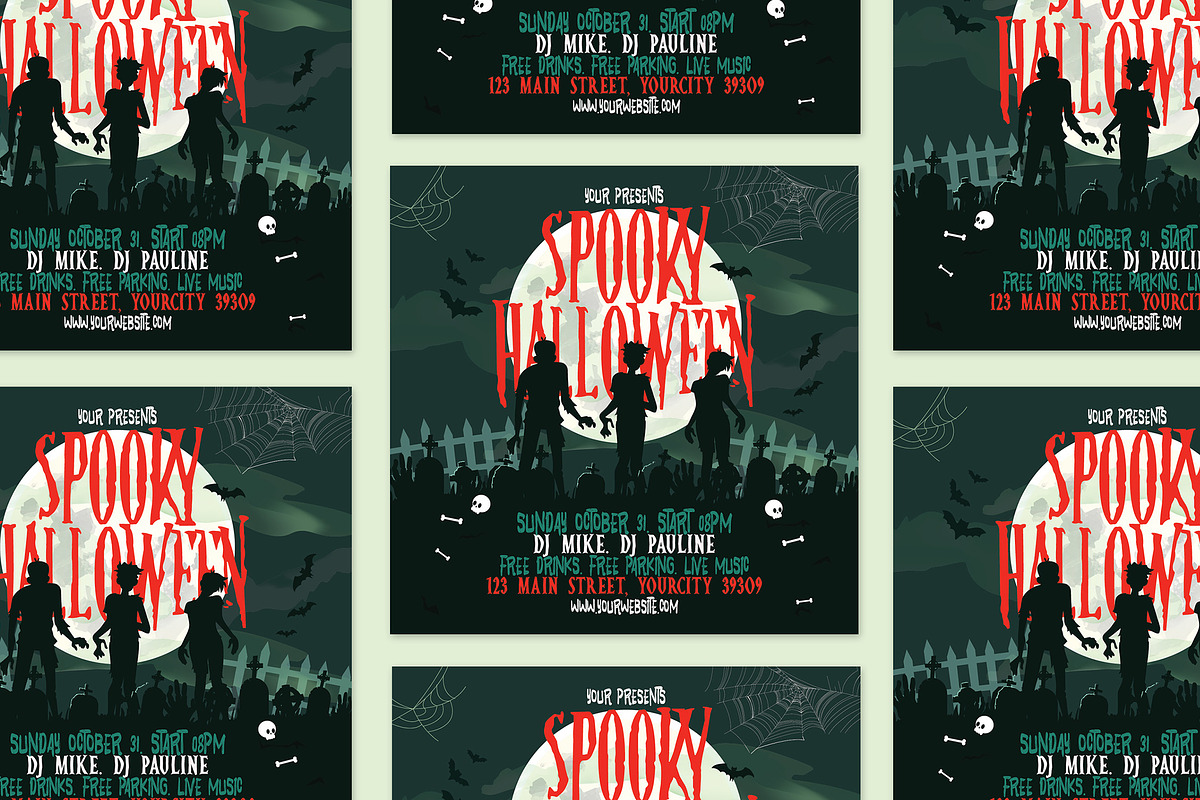 Halloween NIght Flyer, a Flyer Template by Creativestoree (Photo 2 of 5)