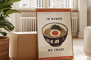 Japanese Ramen Poster Wall Art, an Illustration by RossiGalleria (Thumbnail 3 of 3)