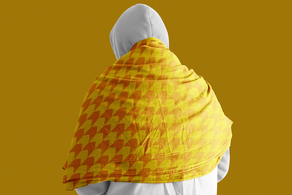 Yellow Abstract Shape Pattern, a Pattern Graphic by Neermana