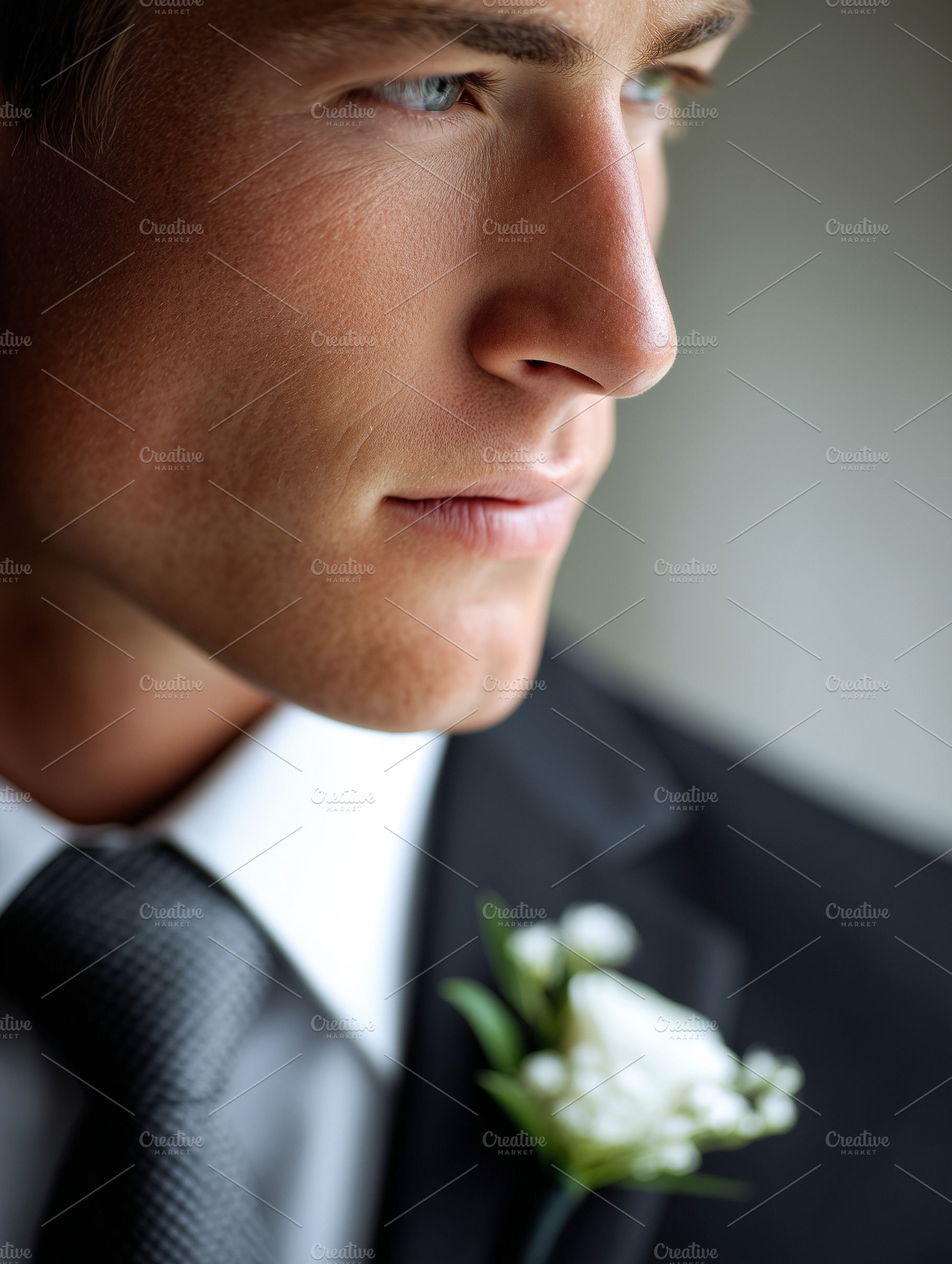 Close up portrait of a groom, a Person Photo by MistyDay