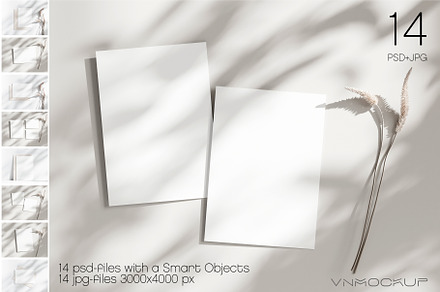 Card Mockup Bundle PSD JPG