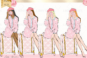 Travel Vacation Wanderlust clipart, an Illustration by Libby Wishes (Thumbnail 9 of 9)