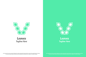 Letter V Nature Logo Design Icon, a Branding & Logo Template by Morvana Crew