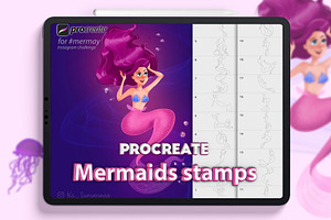 Procreate mermaids brushes