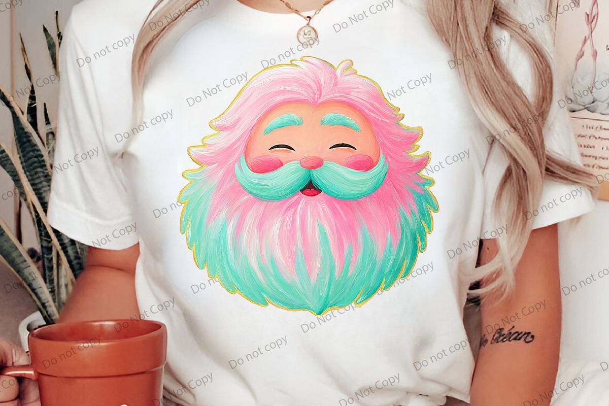 Pastel Santa PNG, an Illustration by Libby Wishes (Photo 4 of 7)