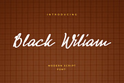 Black William Signature Font, a Script Font by UICreative (Thumbnail 1 of 5)