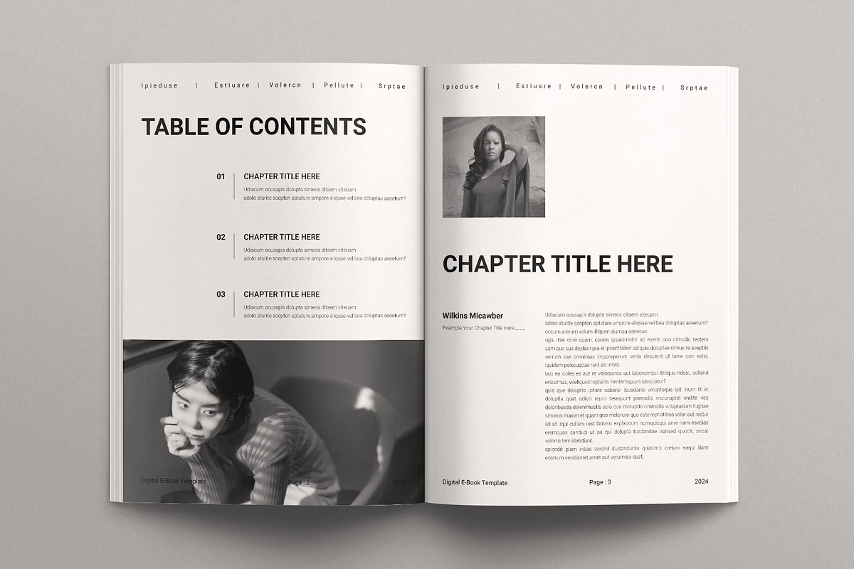 Digital Ebook Layout Design Template, a Magazine Template by TemplatesForest (Photo 3 of 8)