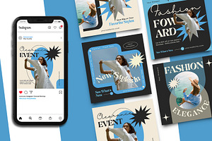Fashion Instagram Post Template, a Social Media Template by Artnivora.Std