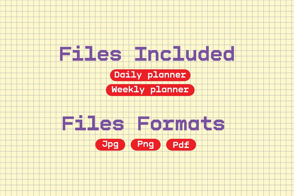 Colorful Weekly & Daily Planner, a Templates & Theme by Doomleaf (Photo 3 of 4)