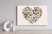 Love Heart Photo Collage Template, a Social Media Template by DesignerCandies (Thumbnail 3 of 5)