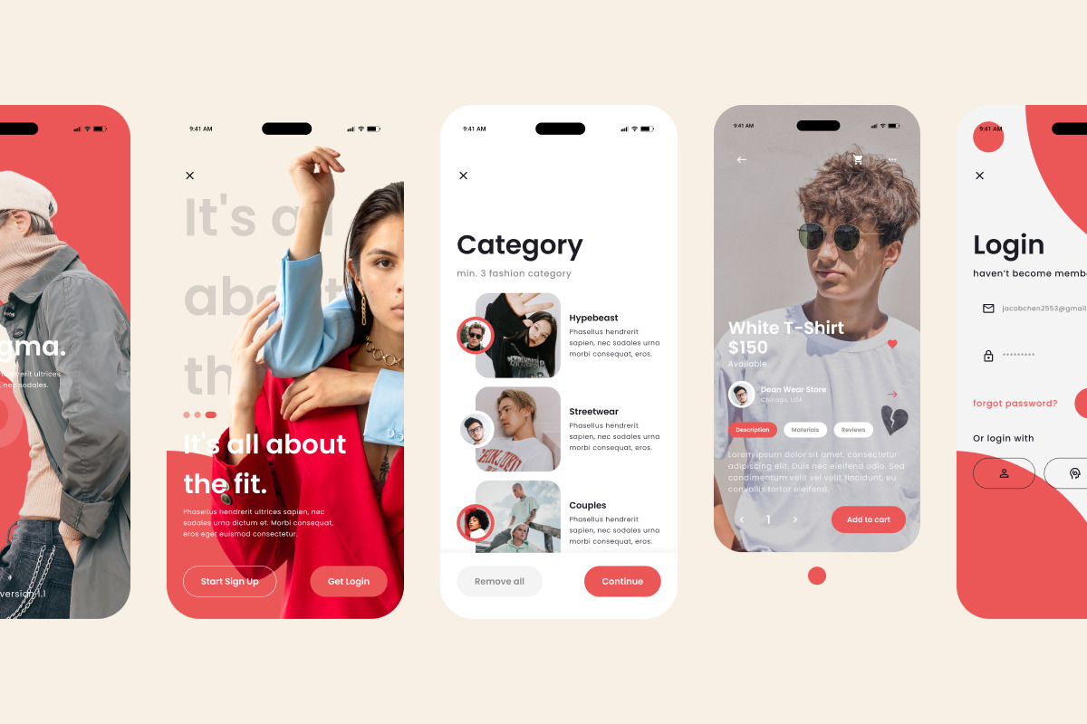 Enigma - Fashion Store Mobile App, an App Template by twinstd (Photo 2 of 5)