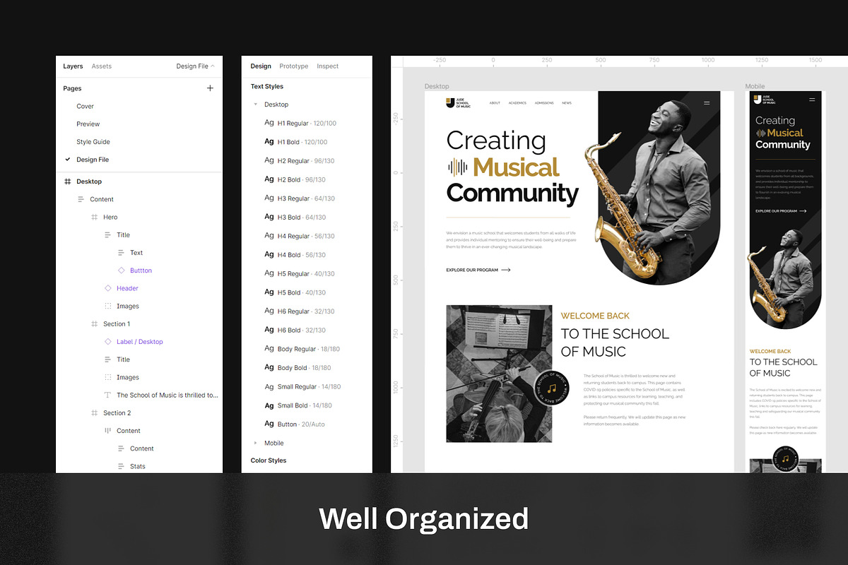 Education Landing Page Template, a Landing Page Template by Taufiq Anshori (Photo 3 of 5)