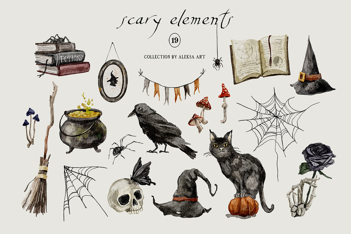 Halloween - Spoky Collection, a Seasonal Illustration by