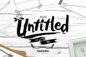 Raws Untitled font duo + extras