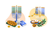 Hanukkah, Jewish holiday set, an Object Illustration by Good Studio (Thumbnail 3 of 5)